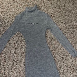 PrettyLittleThing Turtleneck Sweater Dress